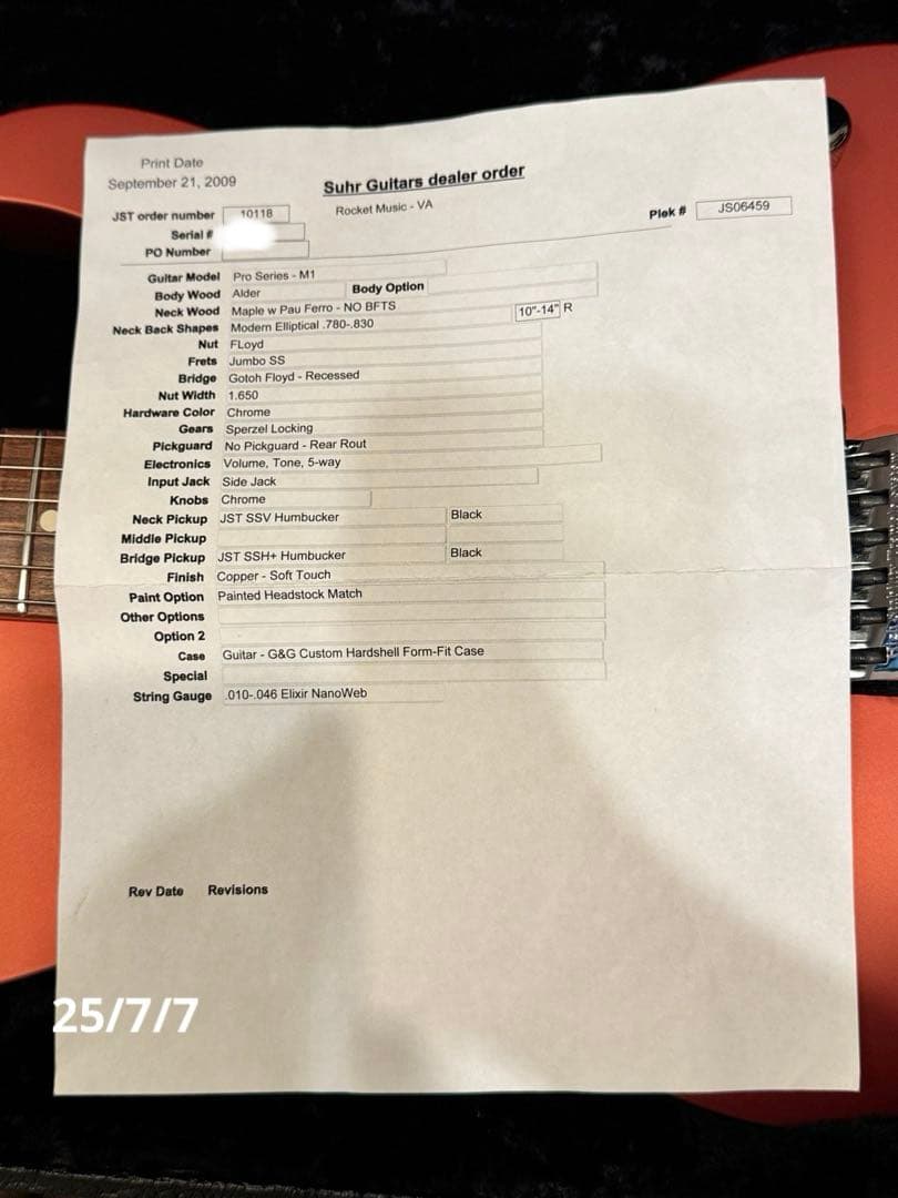 ギター Suhr Modern Pro-M1