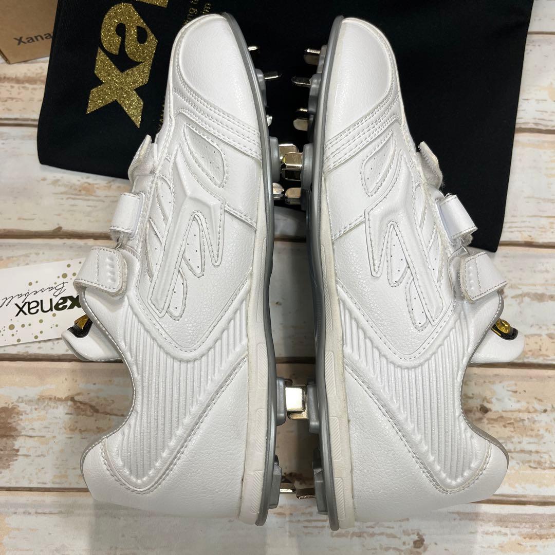 ザナックス Xanax ベルト式樹脂底スパイク　白　27.0㎝　新品