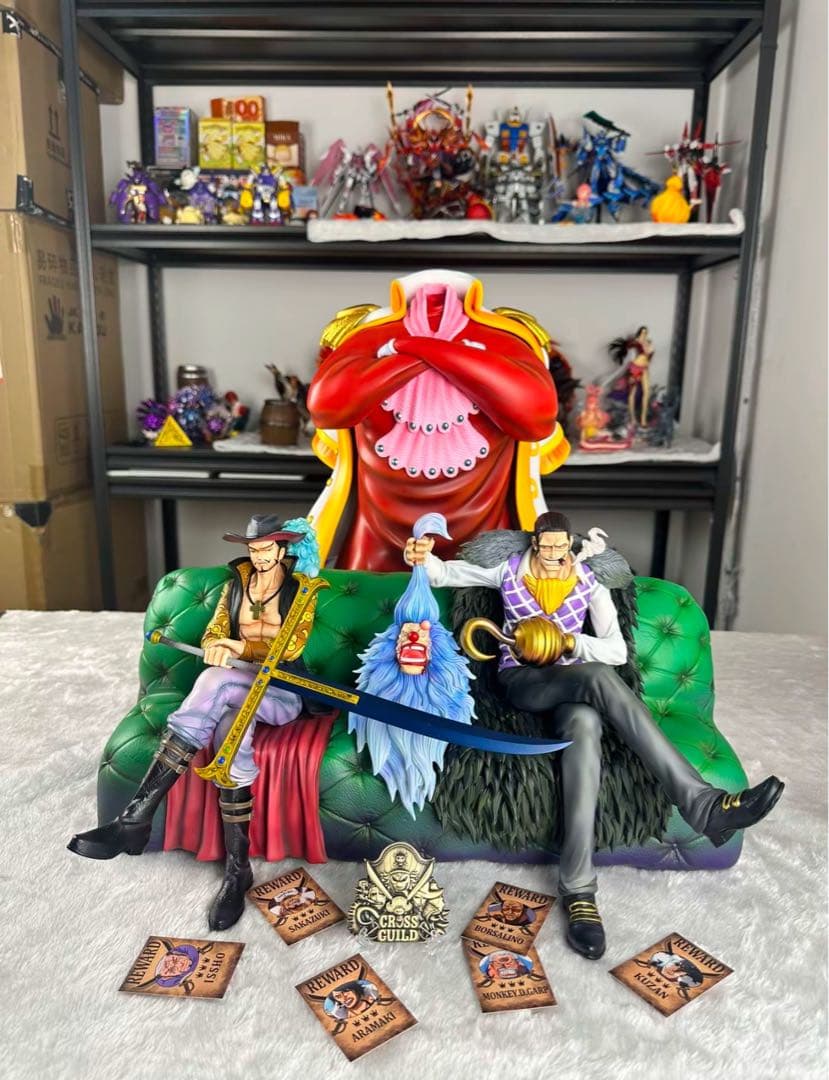 ワンピース 【クロスギルド 】ミホーク＆クロコダイル ガレージキット フィギュア