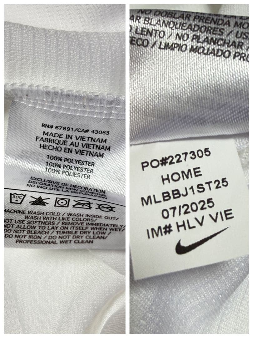 100%正規品ユースXL新品ナイキマーク刺繍仕様2025ワールドシリーズ大谷翔平