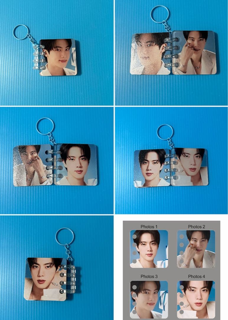 BTS JIN ロングステッカー•両面ホログラムフォトカード•ステッカー