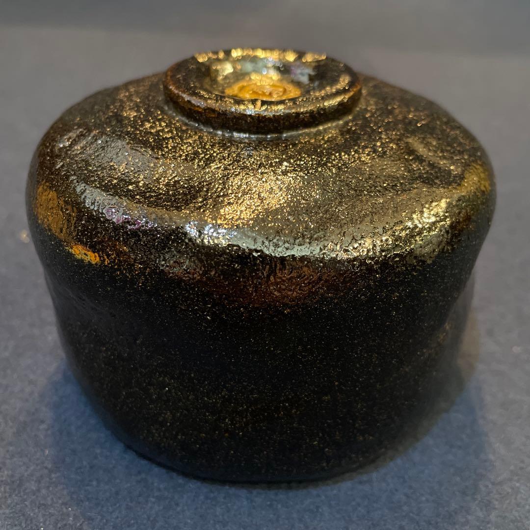 人気の女性作家【檜垣 青子】の作品『黒茶碗』共箱　※未使用品の様な状態