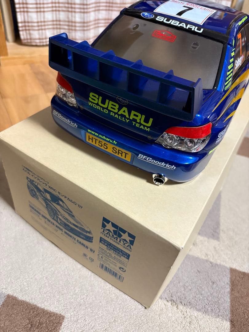 SUBARU WRX STI 1/10スケール 塗装済みボディ　TT-02 箱付