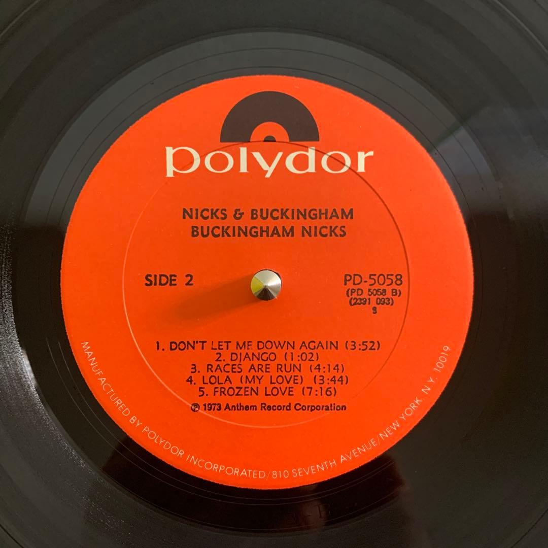 Buckingham Nicks US盤LP
