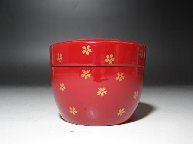 ☆　中村宗哲　桜雉蒔絵　茶器　薬器棗　表千家　十四代　而妙斎の花押☆y497