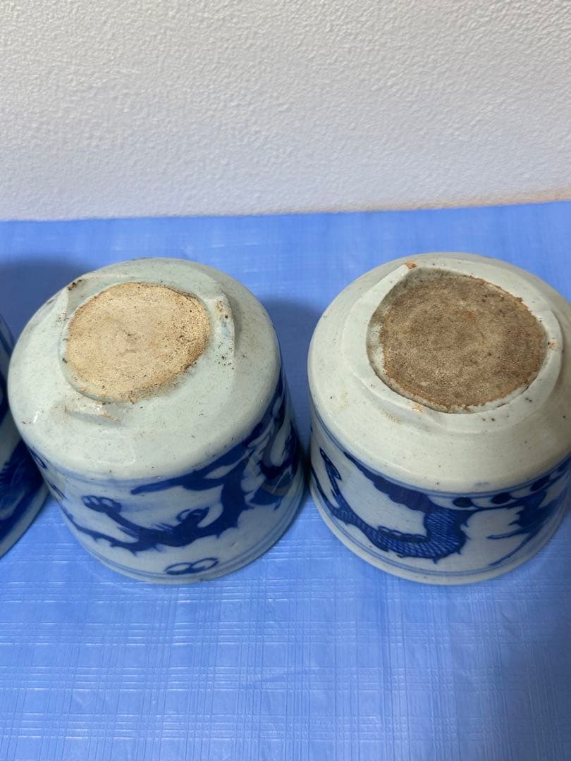 中国古玩 清時代 染付香炉