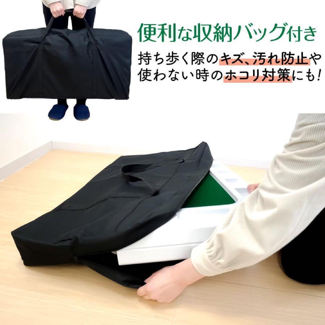 中古美品 麻雀卓 折りたたみ 手打ち 家庭用 持ち運び 高さ調整ブラック