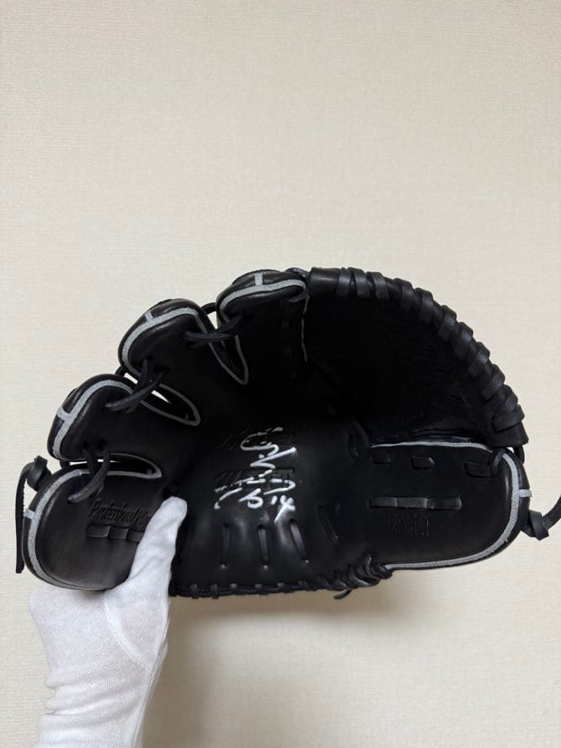 元阪神タイガース 14 能見篤史投手 直筆サイングローブ