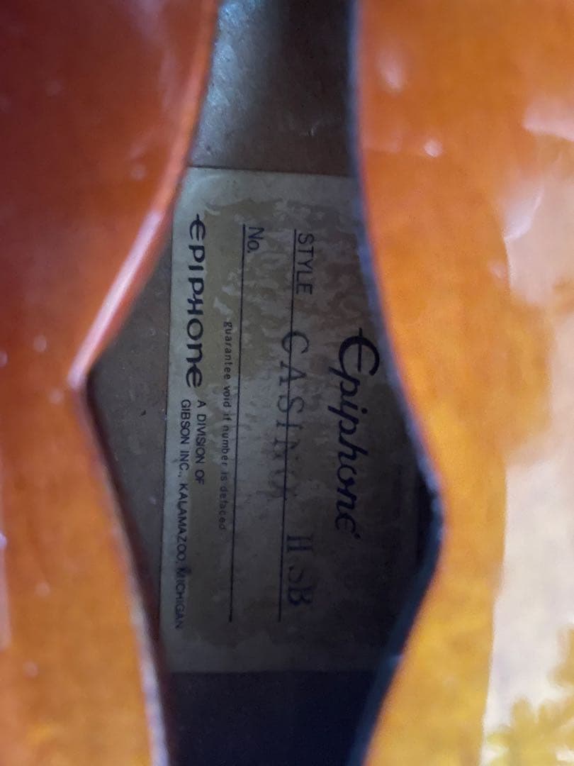 1984 日本製 Epiphone カジノ ベージュラベル
