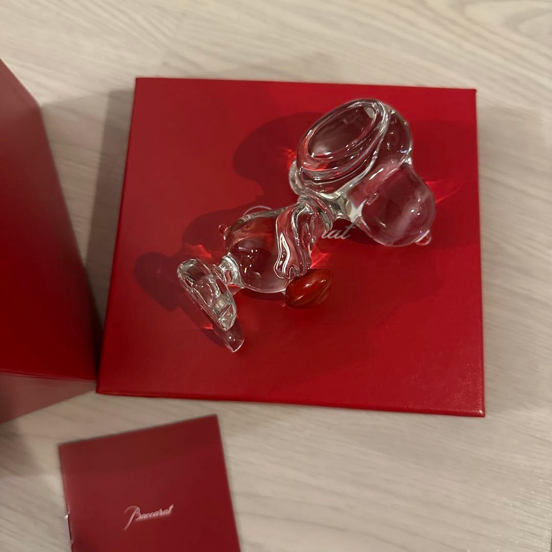 Baccarat スヌーピー クリスタルハートスヌーピー