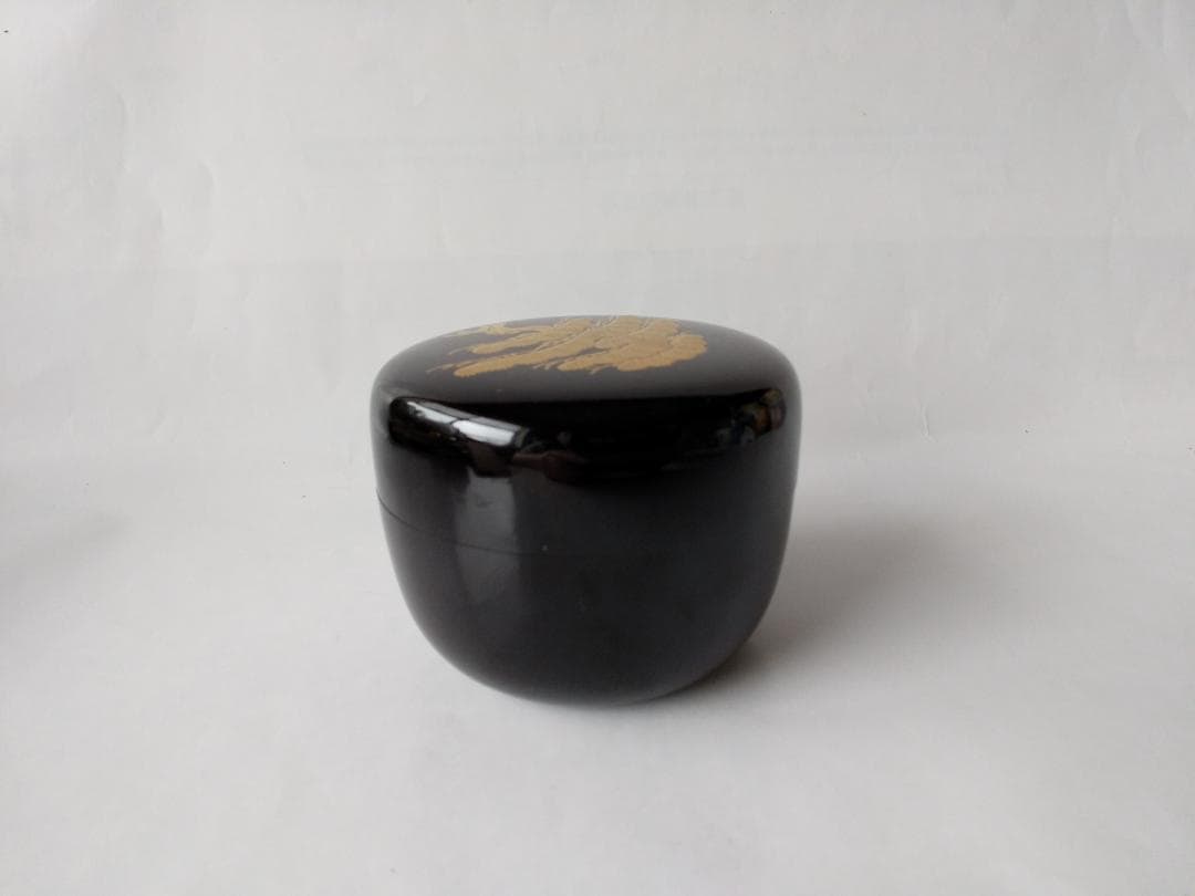 土居義峰 作 瑞松蒔絵 平棗 共箱 漆器 漆芸 抹茶 茶道具 棗 新品 未使用品