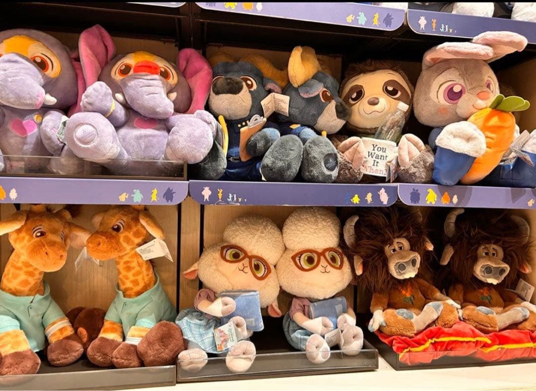 上海ディズニー　ズートピア　ジュディ　ニック　大きい　ぬいぐるみ　新品タグ付き