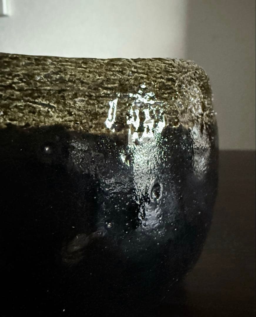 茶道具 黒茶碗 光悦写 雨雲 紫楽造