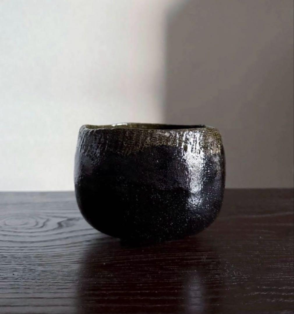 茶道具 黒茶碗 光悦写 雨雲 紫楽造