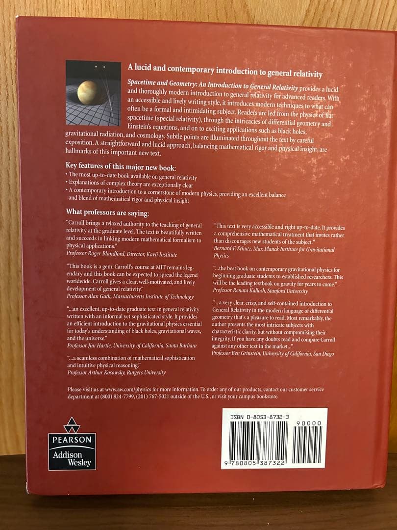 洋書 Spacetime and Geometry
