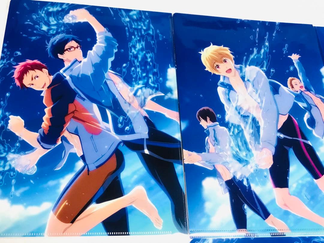 ◎美品◎Free!RWクリアファイル 七瀬遙 橘真琴 松岡凛 山崎宗介 桐嶋郁弥