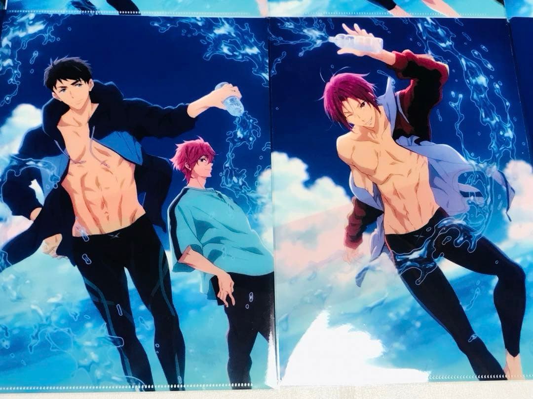 ◎美品◎Free!RWクリアファイル 七瀬遙 橘真琴 松岡凛 山崎宗介 桐嶋郁弥