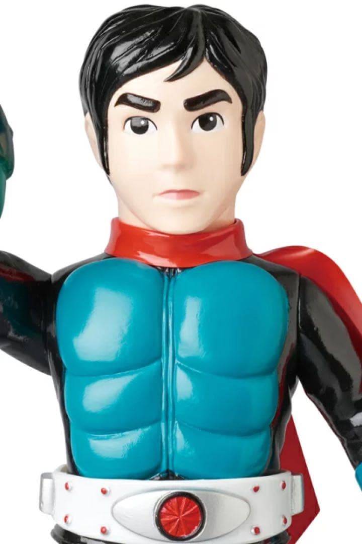 【中古】　東映レトロソフビコレクション キングサイズ 仮面ライダー旧1号 新色
