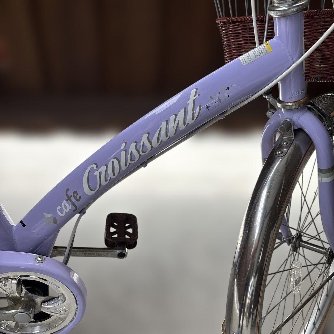 自転車本体 22インチ クロワッサン パープル ホダカ株式会社