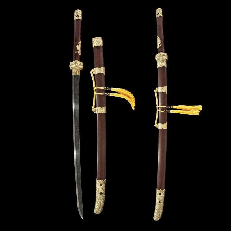白纓佩刀 模造刀 居合刀 武士道 武具 漢剣 唐刀 龍泉剣 手鍛造打