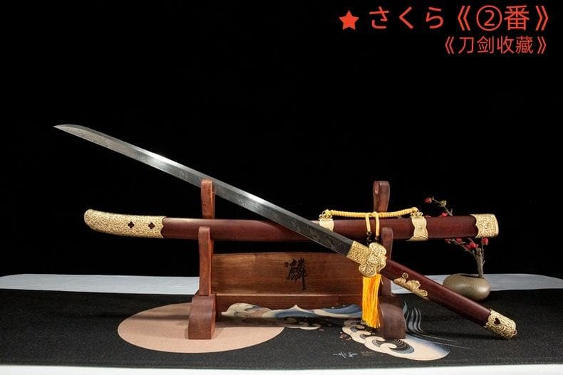 白纓佩刀 模造刀 居合刀 武士道 武具 漢剣 唐刀 龍泉剣 手鍛造打
