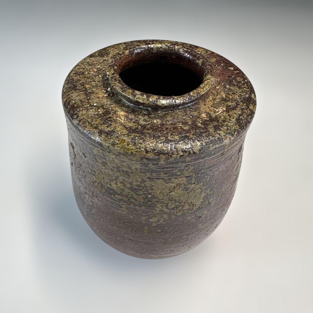 【茶道具】森本丹山造　丹波焼　肩衝茶入（共箱）★送料込★