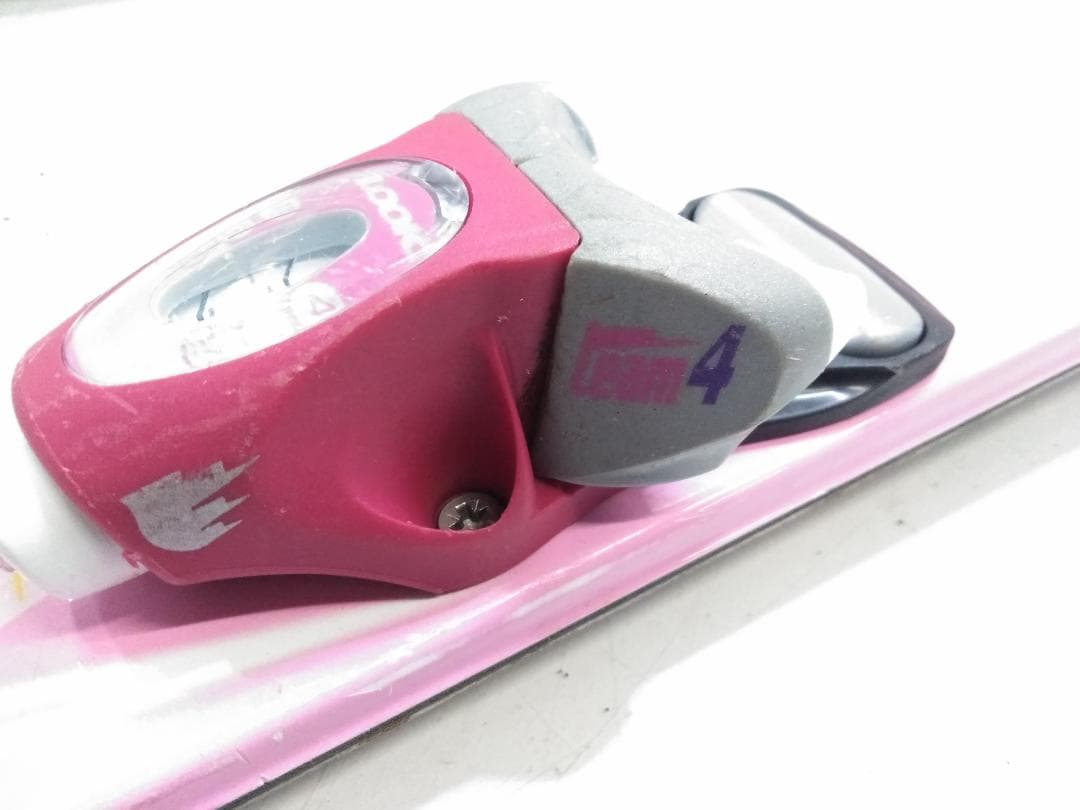女の子 ジュニアスキー4点セット ハート 118cm ブーツ ゲン 22cm ◇