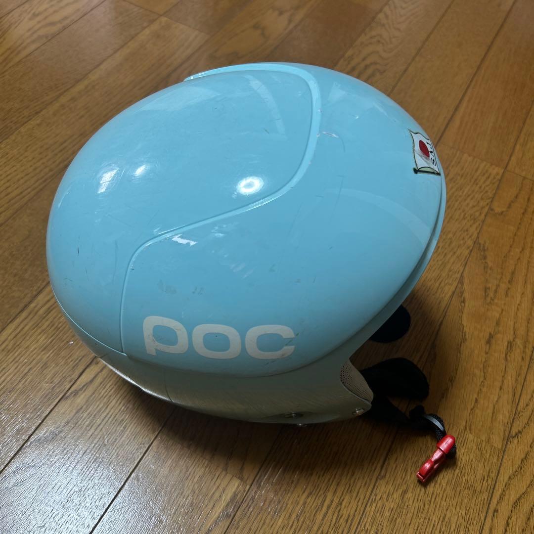 POC ヘルメット 水色 FISマーク付き ケース付き