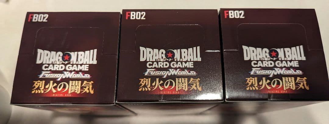 テープ付き ドラゴンボール フュージョンワールド 烈火の闘気 3box トレカ