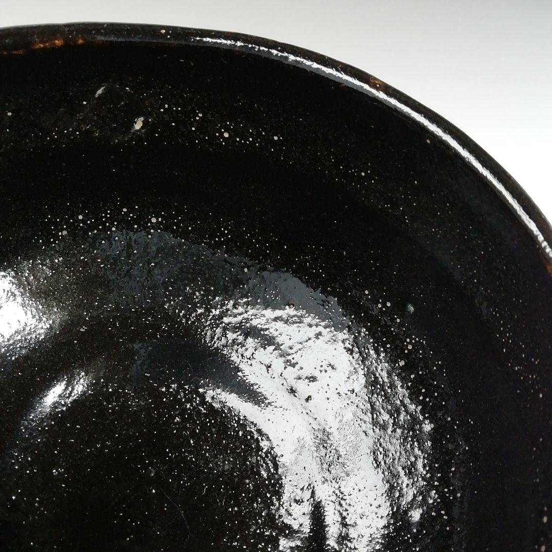 Ｔ５９９　茶碗　『黒ホトトギス』『桂窯　大野桂山 造』　共箱　抹茶碗　茶道具