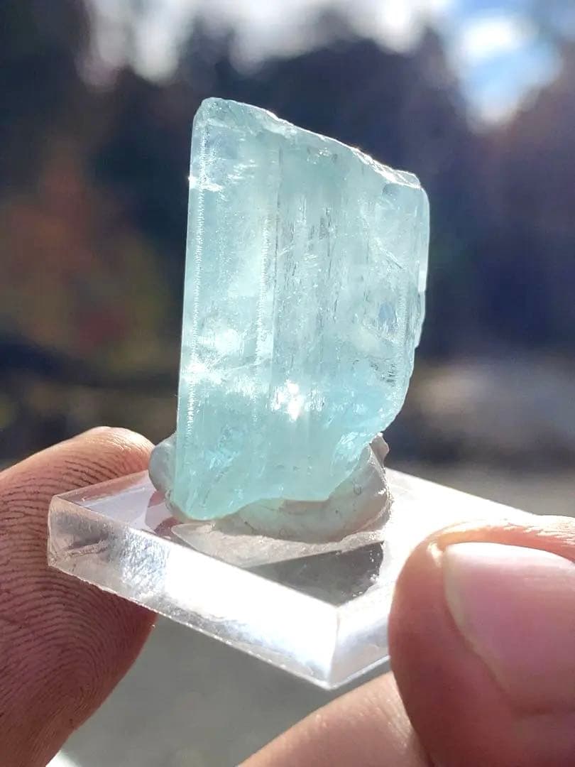 アクアマリン 原石 天然石 パキスタン産 結晶 透明 インテリア ジュエリー 2