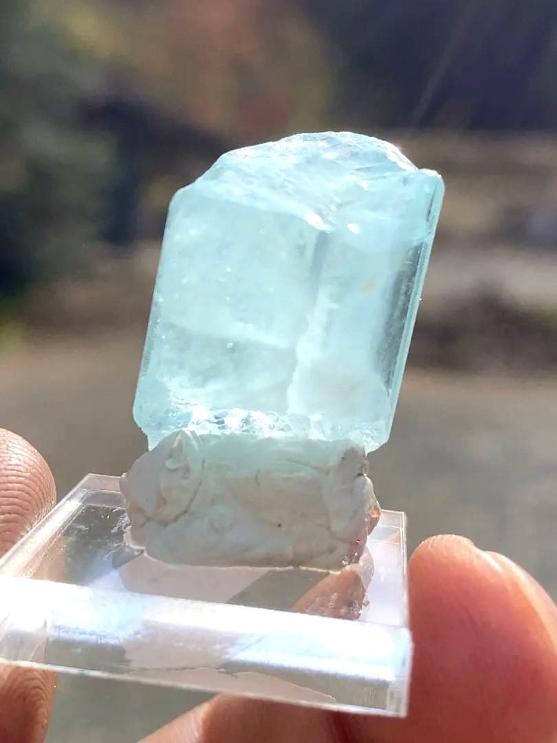 アクアマリン 原石 天然石 パキスタン産 結晶 透明 インテリア ジュエリー 2