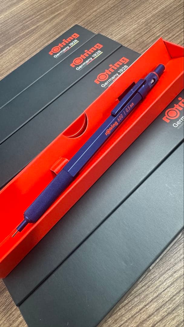 Rotringメカニカルペンシル アイアンブルー 600 0.5mm 6本セット