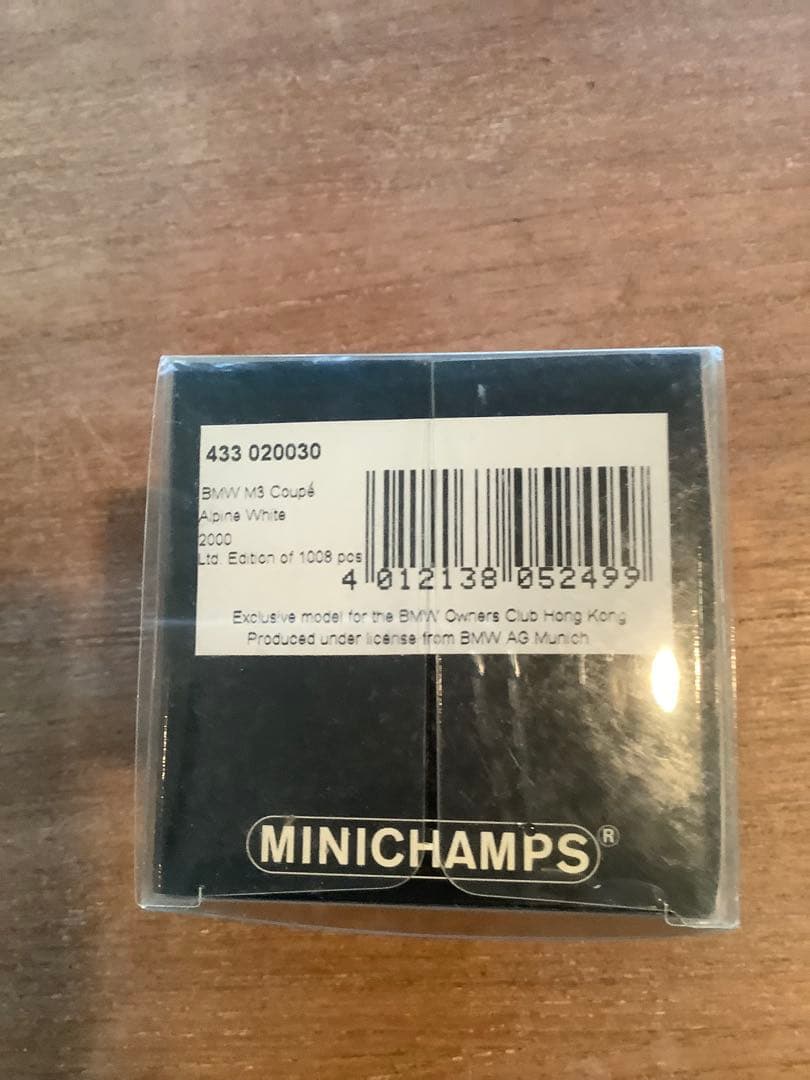 1/43  M3 E46 Alpineホワイト 2000 香港　未開封品