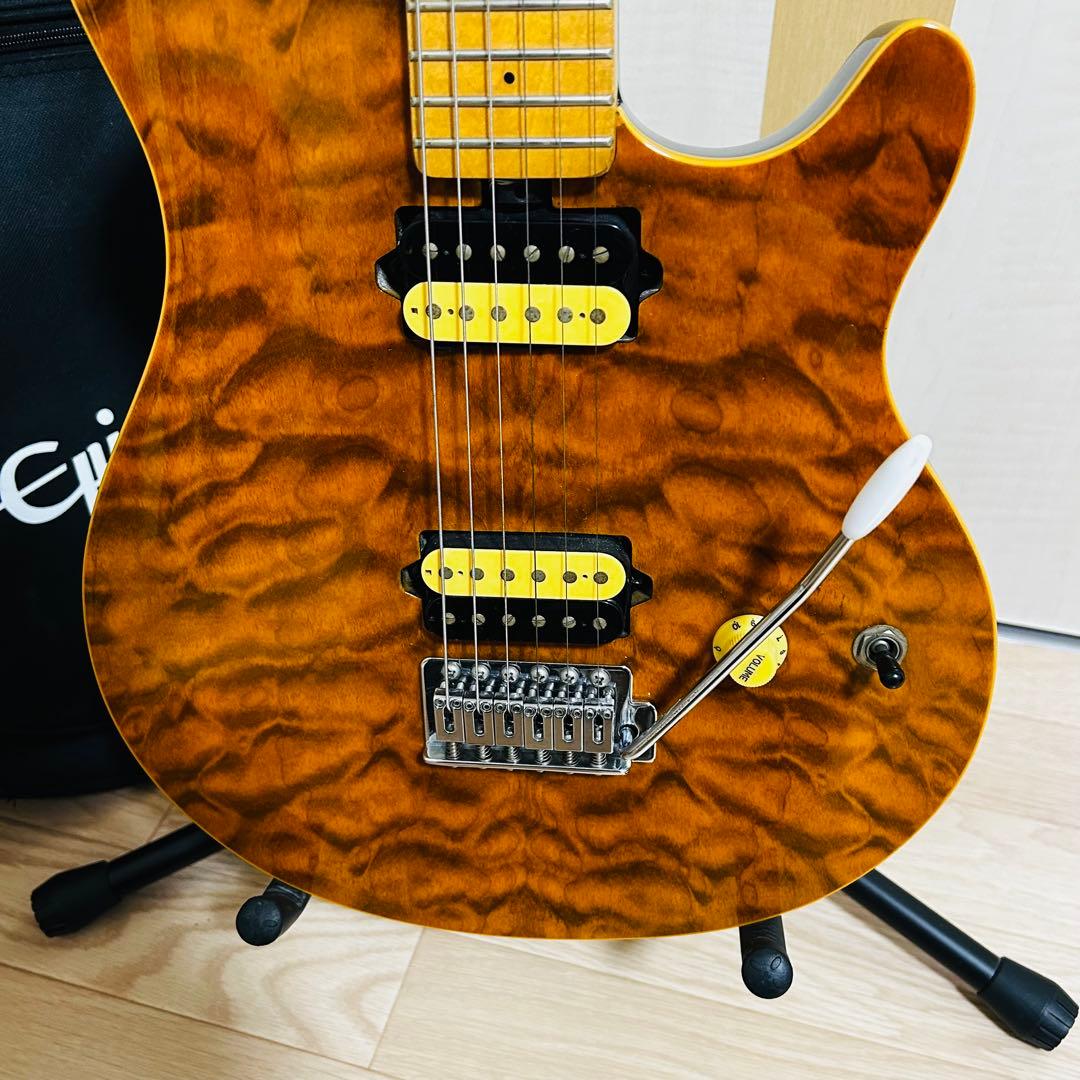 美品✨MUSICMAN olp AXIS MM-1 トレモロアーム付 キルト