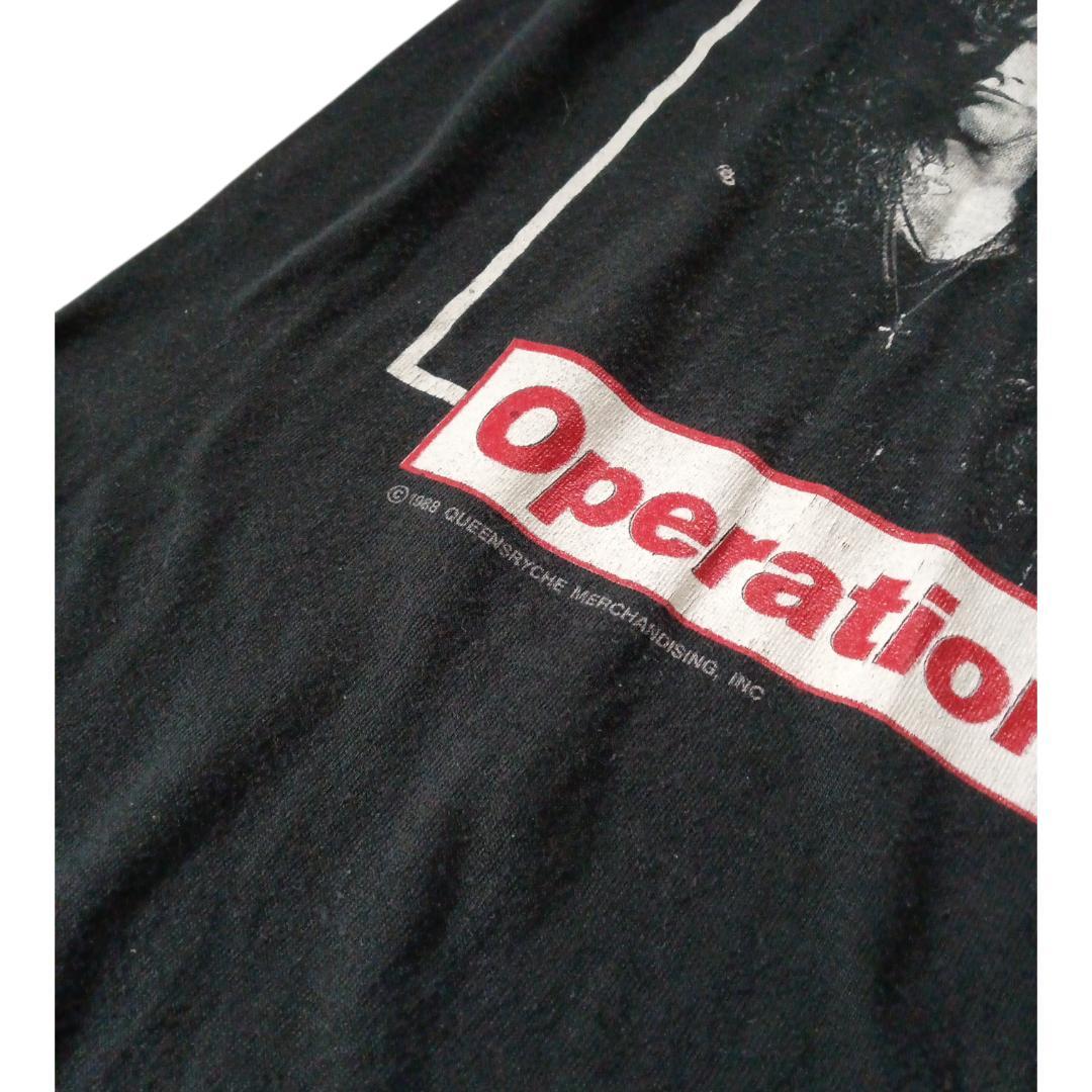 89年製 クイーンズライク オペレーション マインドクライム Tシャツ Мサイズ