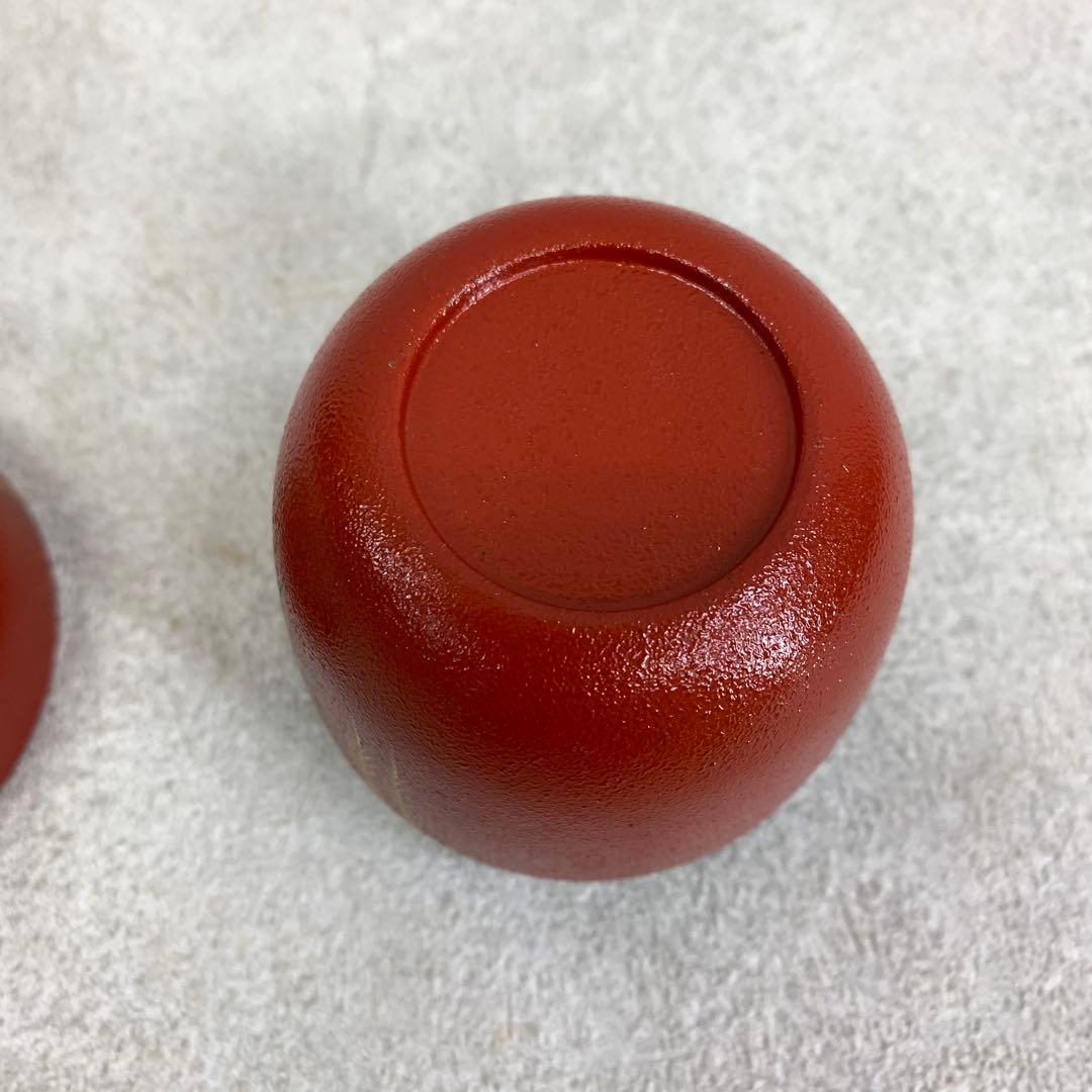 中棗 中村湖彩 しだれ桜 共箱 叩塗 蒔絵 赤 春 金 茶道具 茶の湯 B-8