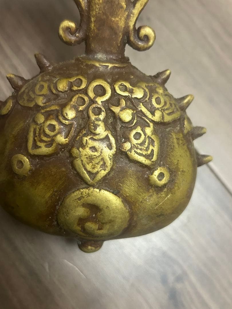 銅鐘 古鰐口 古銅製 江戶時代 古董
