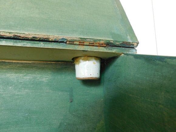 フランス　ライティング　トールペイントのボックス　ブロカント [h028]