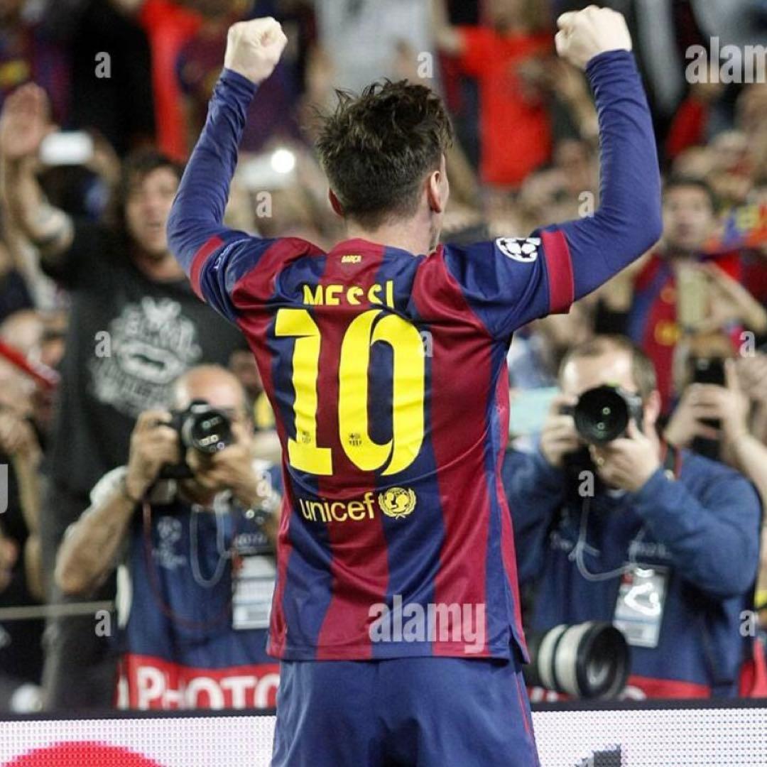 バルセロナ 2015 CL決勝戦 メッシ ユニフォーム アルゼンチン代表 PSG