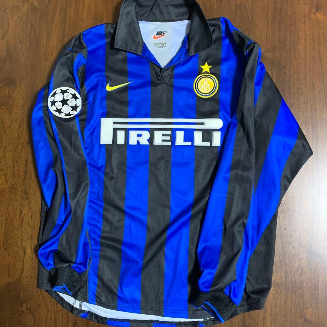 正規品 英国製ナイキ 1998/99 インテル 長袖ホームユニ ロベルトバッジオ