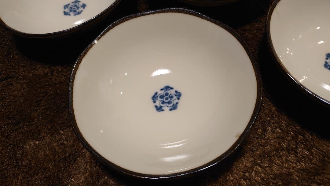 古伊万里　伊万里　染付　豆鉢　江戸期　蔵出し　５客