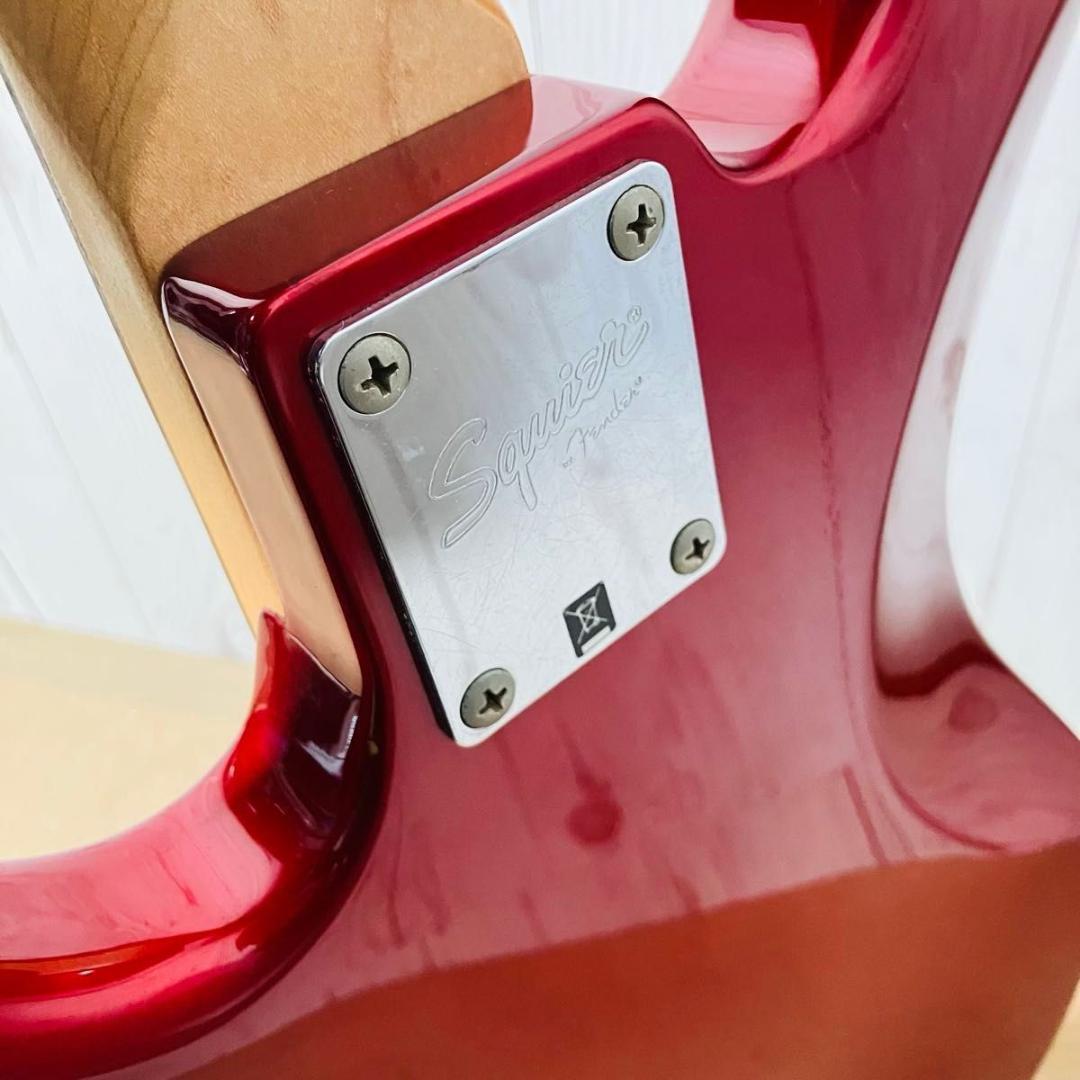 【希少】Squier by Fender J BASS エレキベース レッド