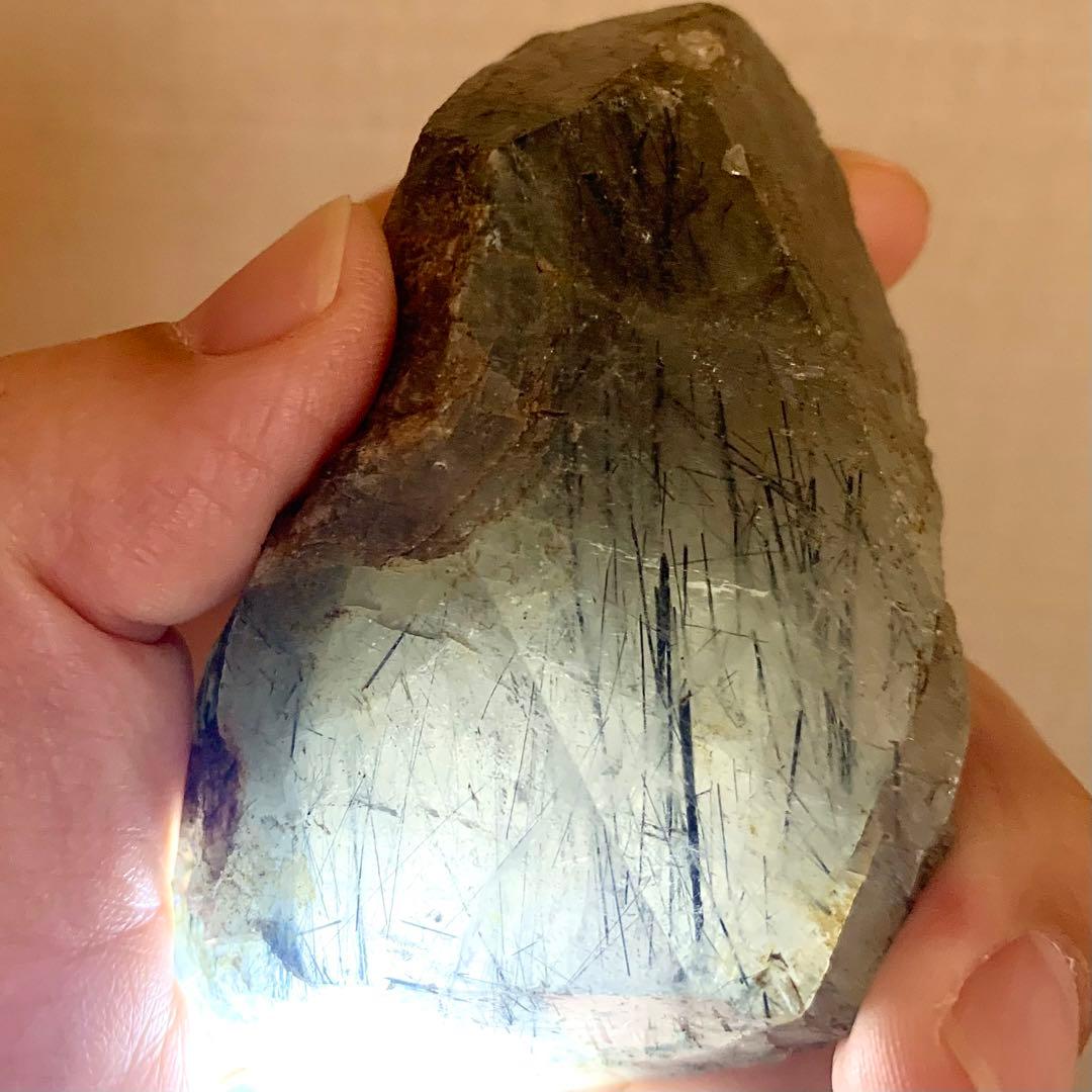 170g！大きなザギ山の針水晶/リーベカイトインクォーツ/ザギマウンテンクォーツ