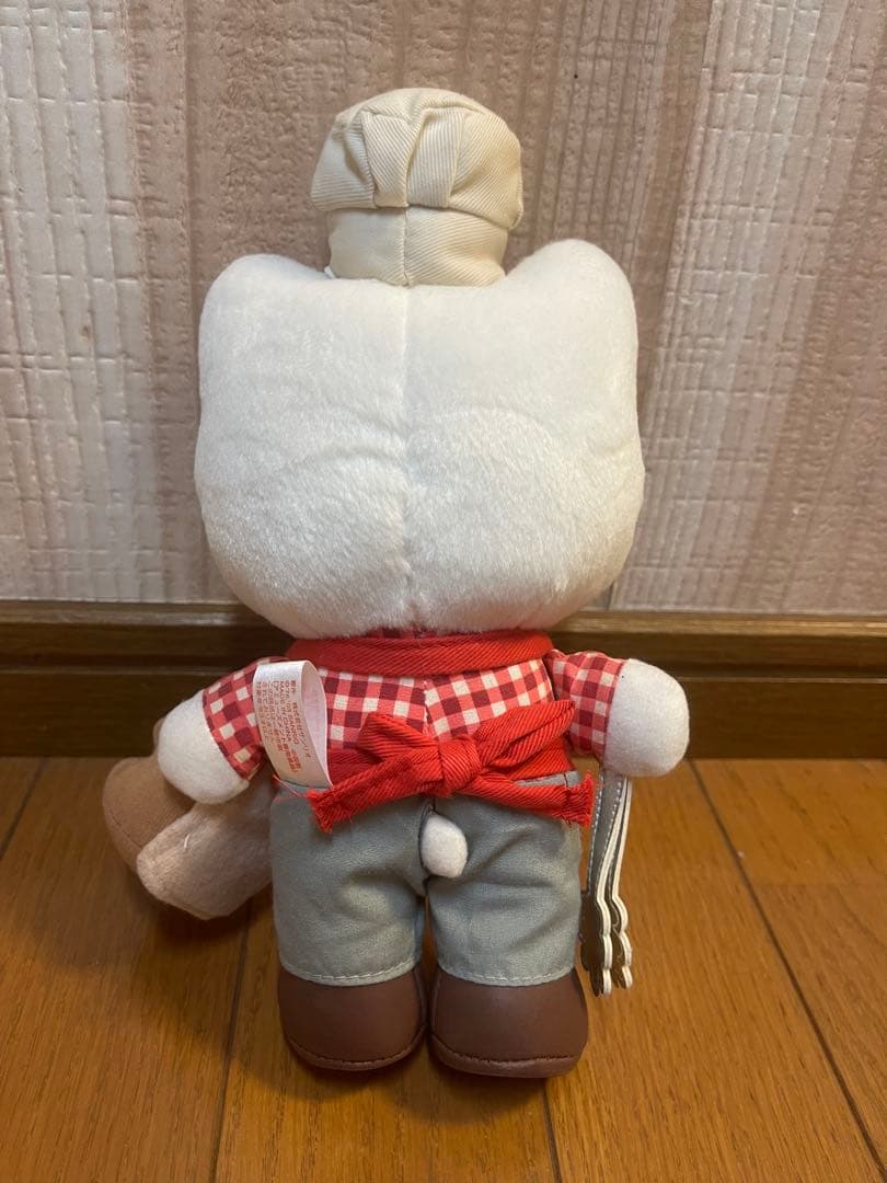 レア☆美品 キティ シェフ パン キティの散歩道 マスコット ぬいぐるみ
