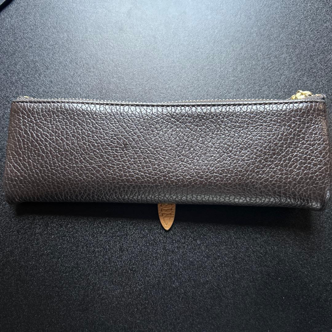c company ルポペンケース　ダークブラウン レザー 筆箱