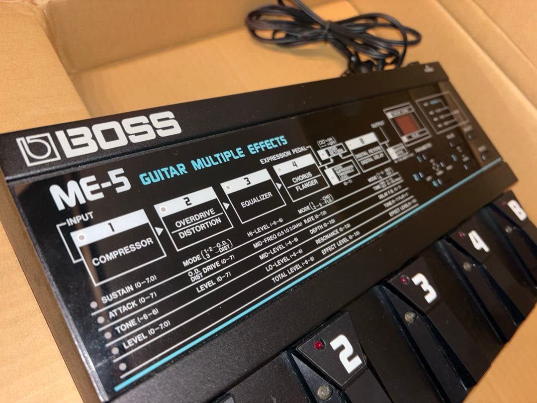 BOSS ME-5 マルチエフェクター　エレキギター　アナログ　取扱説明書リンク