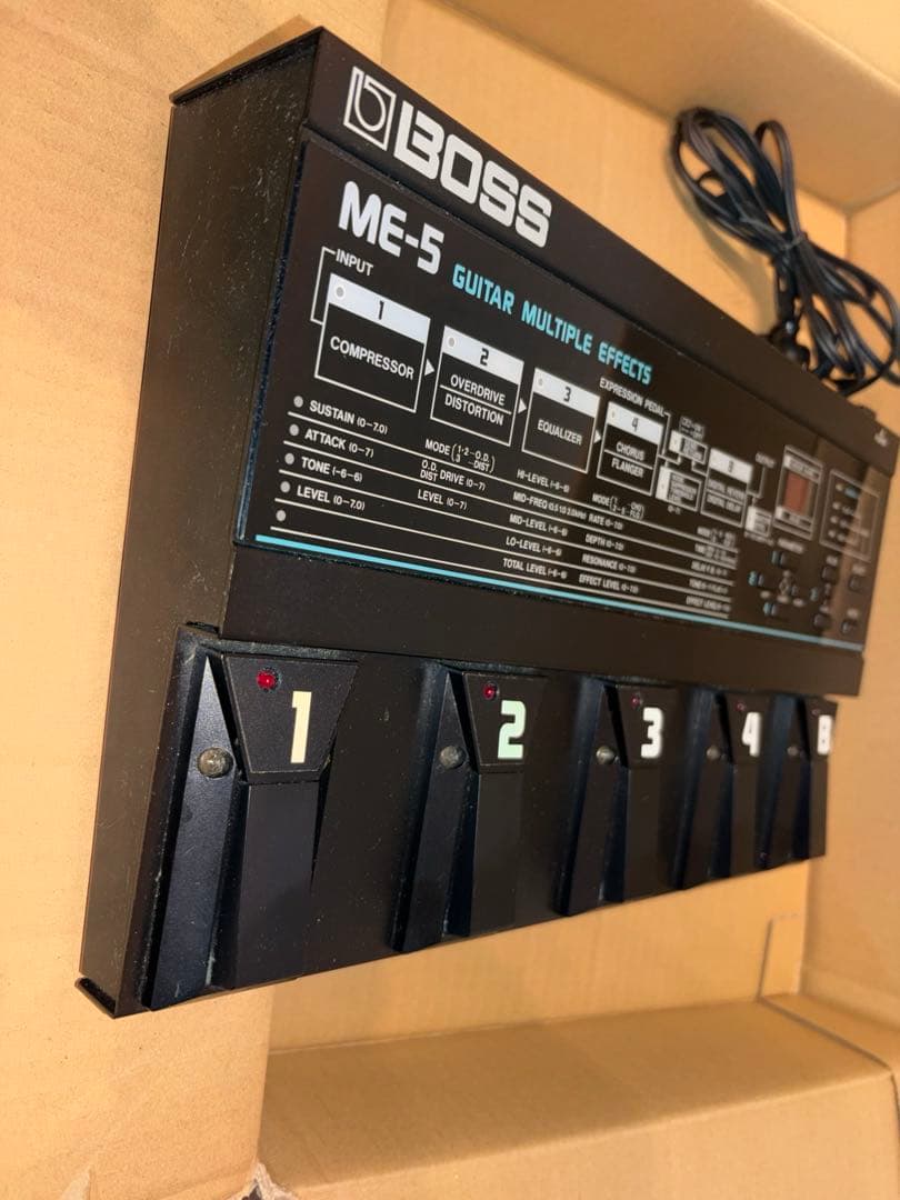 BOSS ME-5 マルチエフェクター　エレキギター　アナログ　取扱説明書リンク