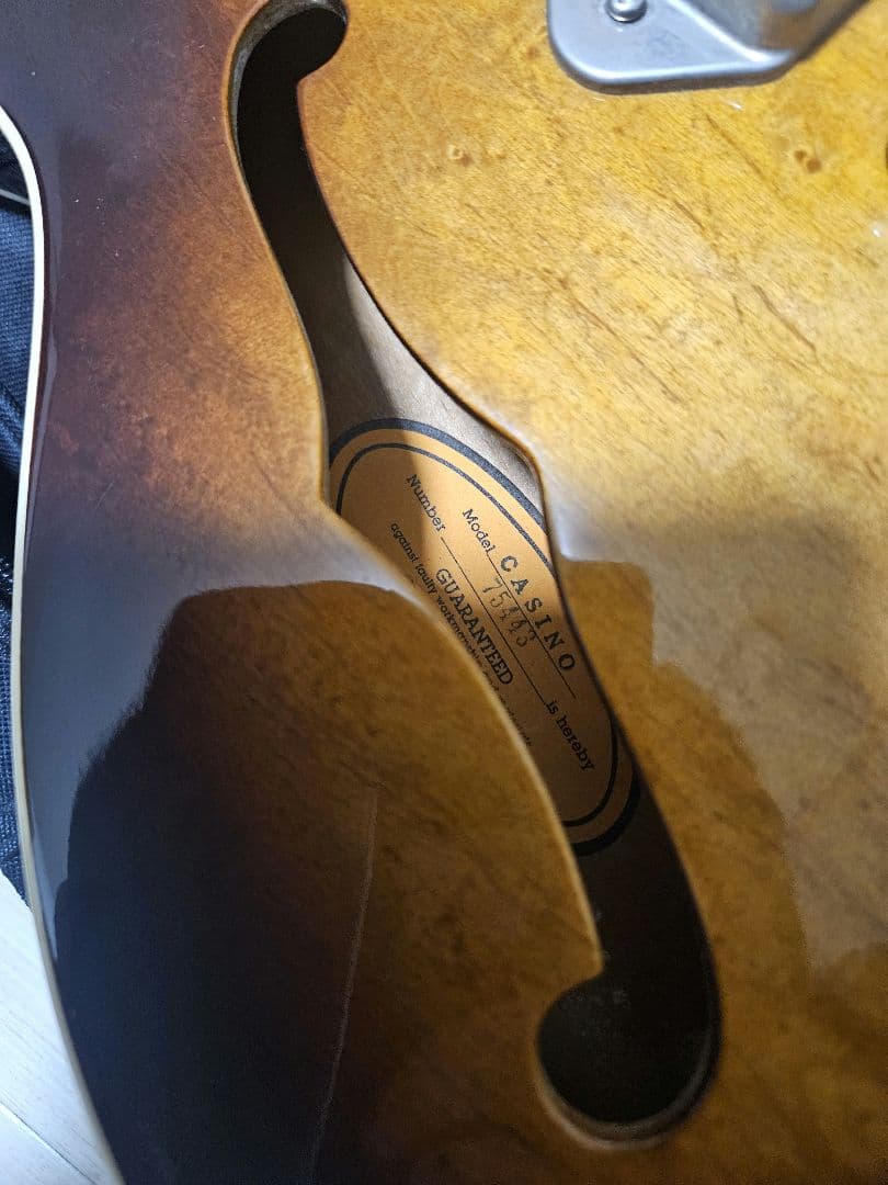 超希少OASISボーンヘッド同型寺田製87年初年度EpiphoneCasino