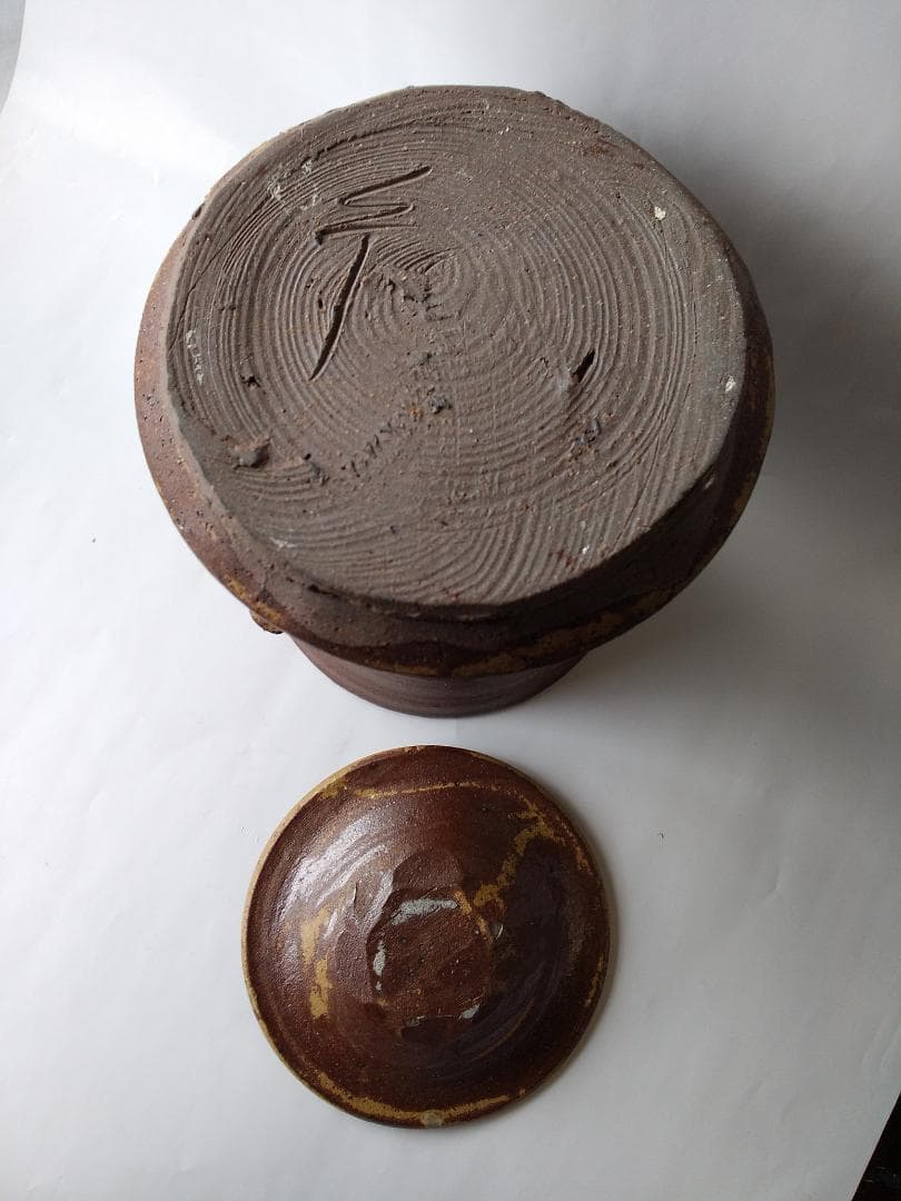 水指 小糸焼 飛騨小糸窯 長倉三朗 作 共箱 栞 茶道具 茶器 逸品 美品 です